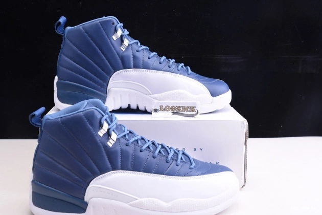 Reps TB 130690-404 Air Jordan 12 Stone Blue Retro 0718